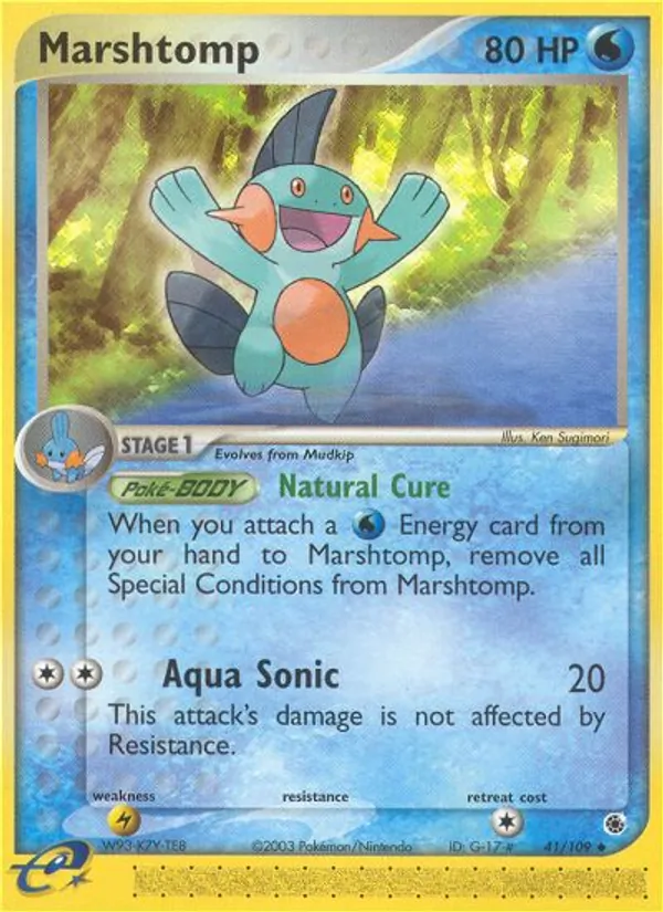 Marshtomp - Ruby & Sapphire Pokemon Card