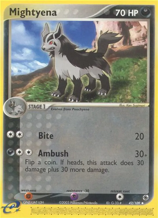 Mightyena - Ruby & Sapphire Pokemon Card