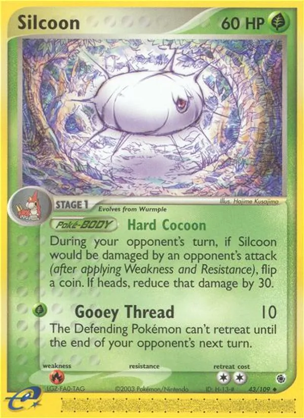 Silcoon - Ruby & Sapphire Pokemon Card