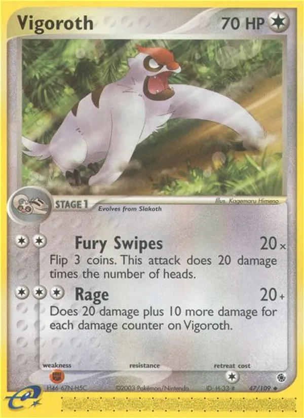 Vigoroth - Ruby & Sapphire Pokemon Card