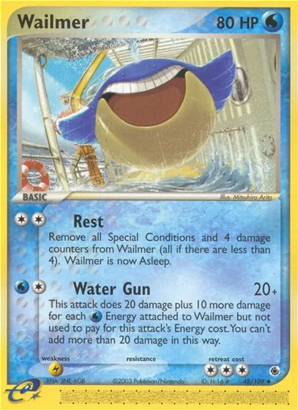 Wailmer - Ruby & Sapphire Pokemon Card