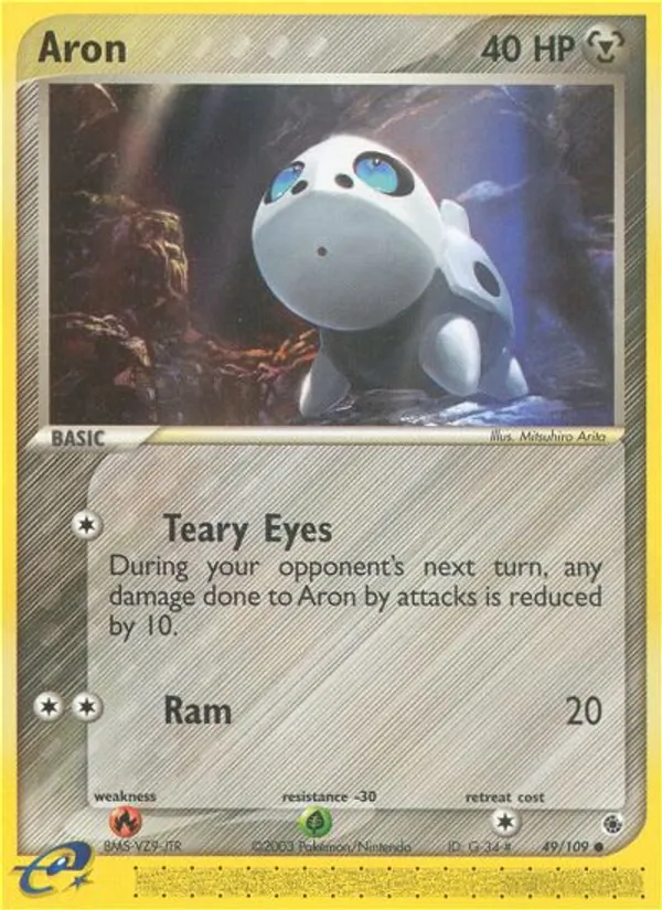 Aron - Ruby & Sapphire Pokemon Card