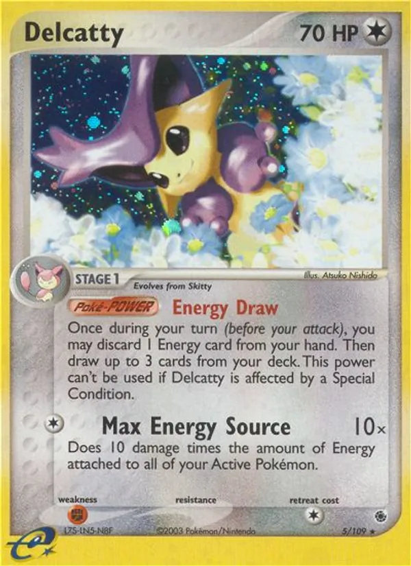Delcatty - Ruby & Sapphire Pokemon Card