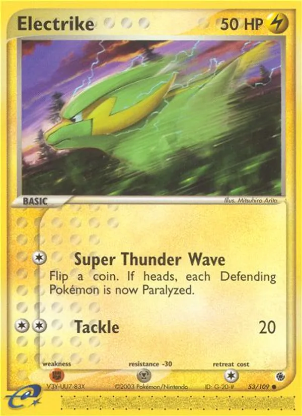 Electrike - Ruby & Sapphire Pokemon Card