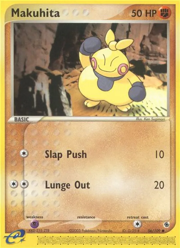 Makuhita - Ruby & Sapphire Pokemon Card
