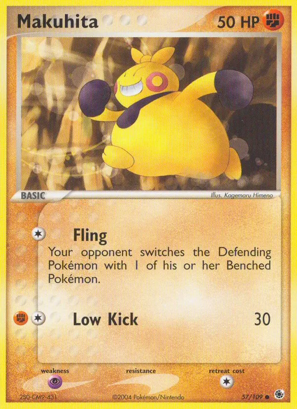 Makuhita - Ruby & Sapphire Pokemon Card