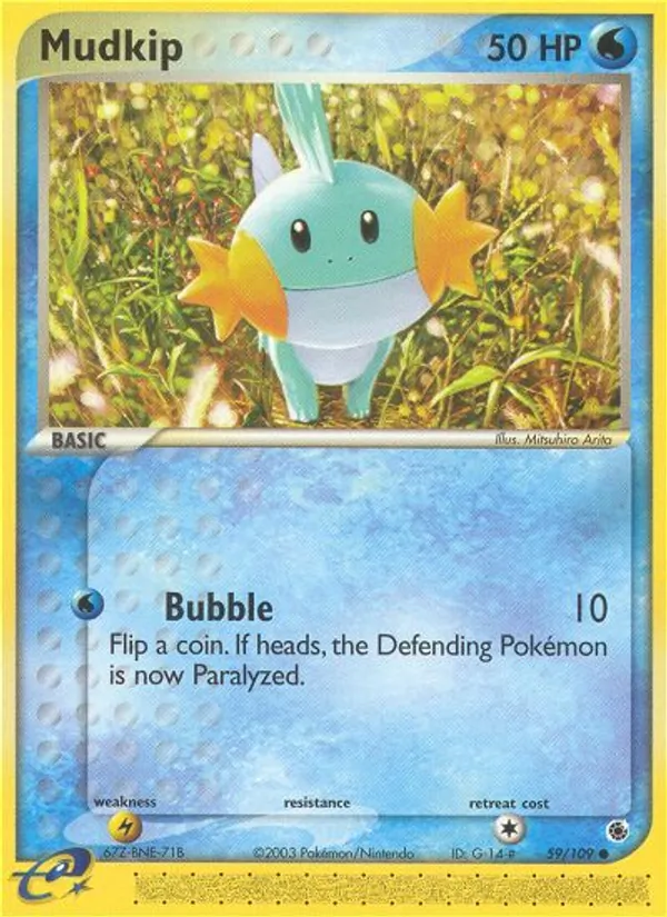 Mudkip - Ruby & Sapphire Pokemon Card