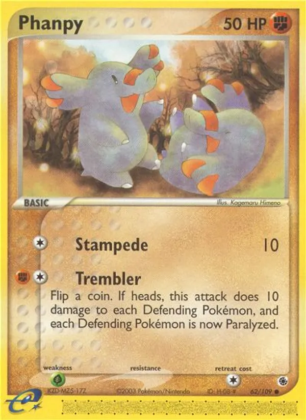 Phanpy - Ruby & Sapphire Pokemon Card