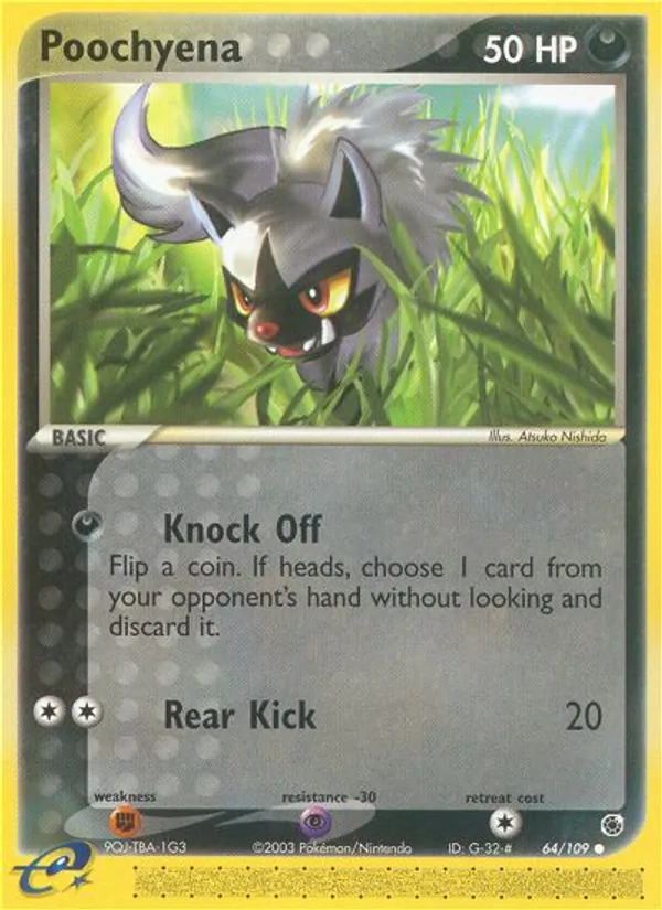Poochyena - Ruby & Sapphire Pokemon Card