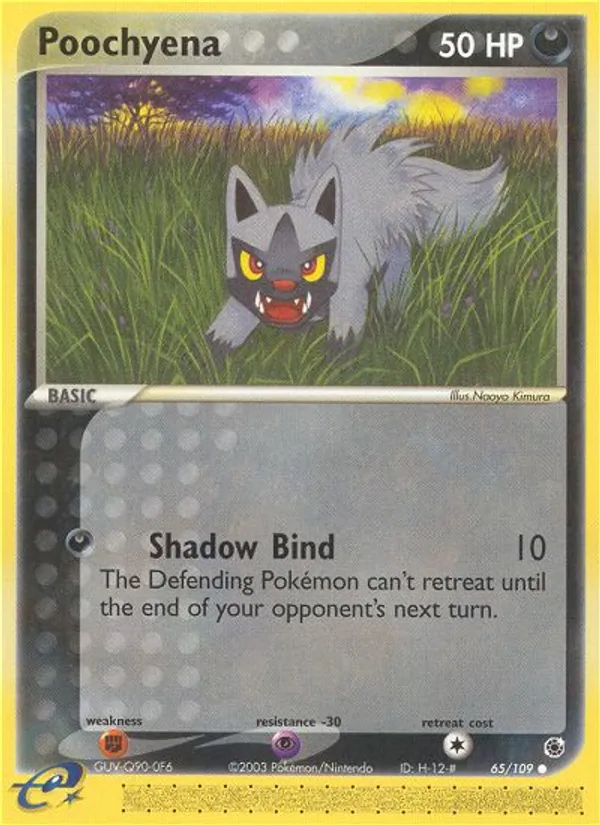 Poochyena - Ruby & Sapphire Pokemon Card
