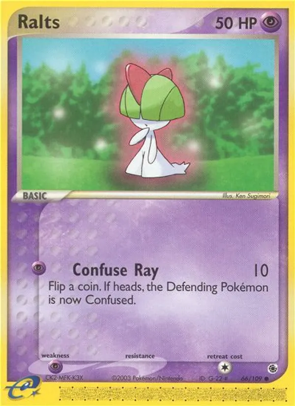 Ralts - Ruby & Sapphire Pokemon Card