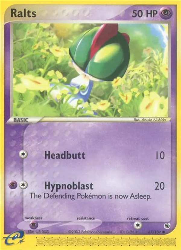 Ralts - Ruby & Sapphire Pokemon Card