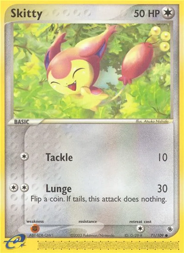 Skitty - Ruby & Sapphire Pokemon Card