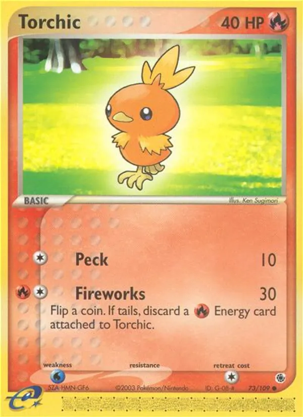 Torchic - Ruby & Sapphire Pokemon Card