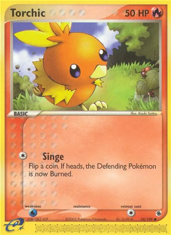 Torchic - Ruby & Sapphire Pokemon Card