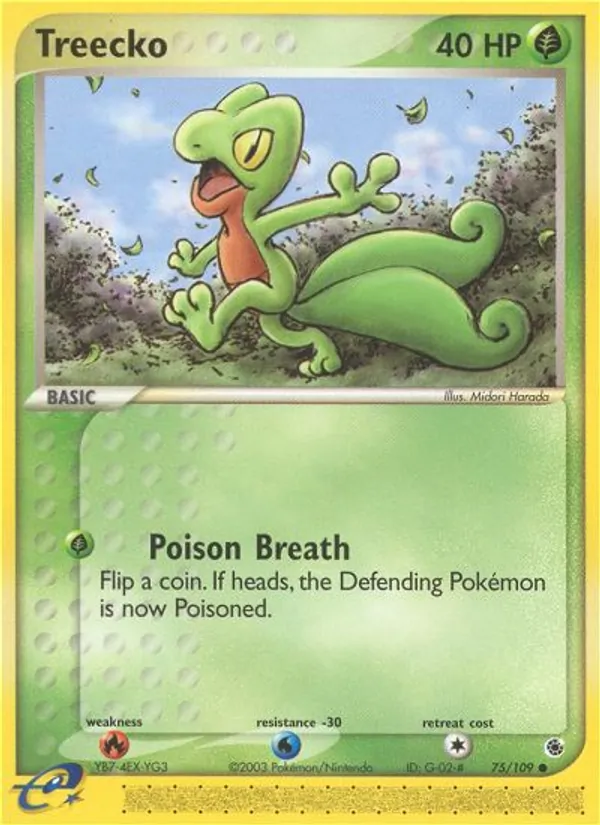 Treecko - Ruby & Sapphire Pokemon Card