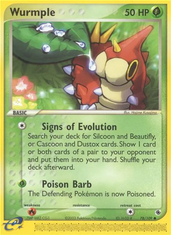 Wurmple - Ruby & Sapphire Pokemon Card