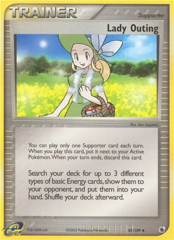 Lady Outing - Ruby & Sapphire Pokemon Card
