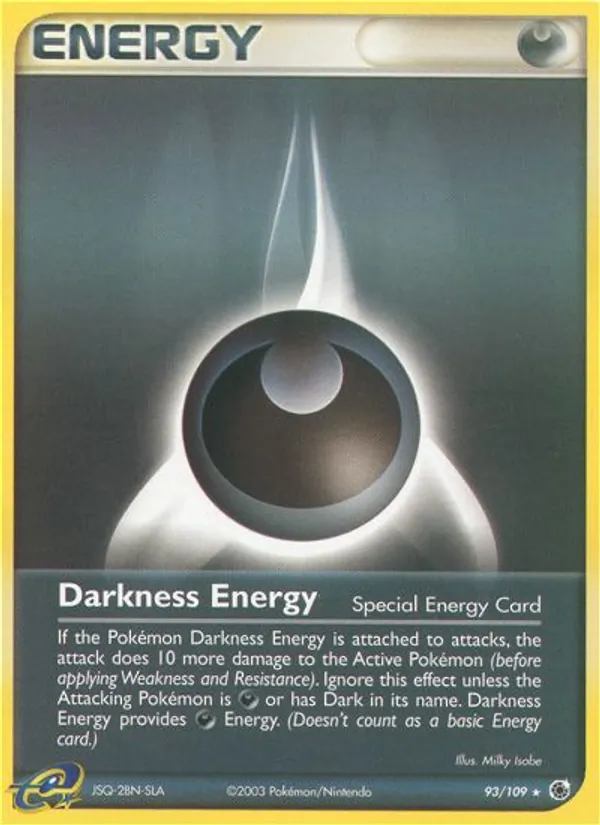 Darkness Energy - Ruby & Sapphire Pokemon Card