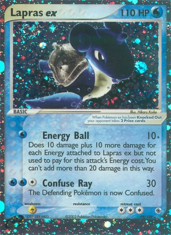 Lapras ex - Ruby & Sapphire Pokemon Card