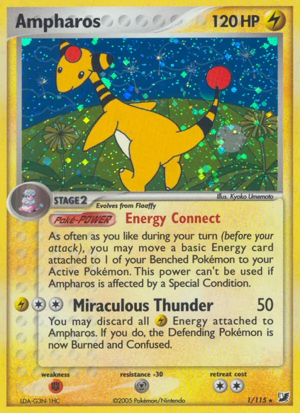Ampharos - Unseen Forces Pokemon Card