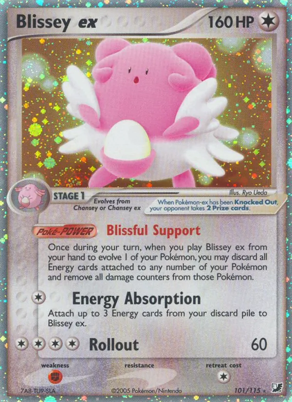 Blissey ex - Unseen Forces Pokemon Card
