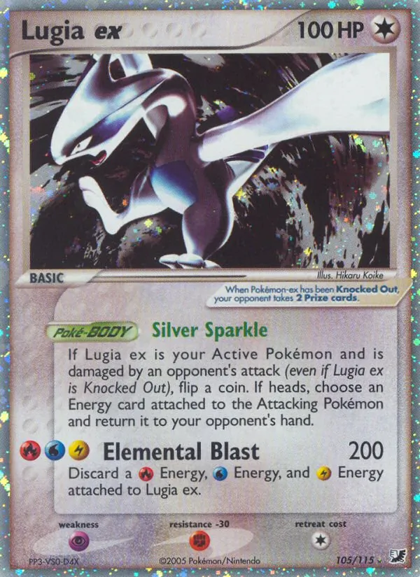 Lugia ex - Unseen Forces Pokemon Card