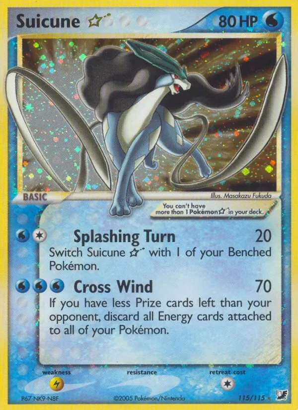 Suicune Star - Unseen Forces Pokemon Card