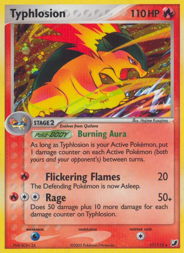 Typhlosion - Unseen Forces Pokemon Card