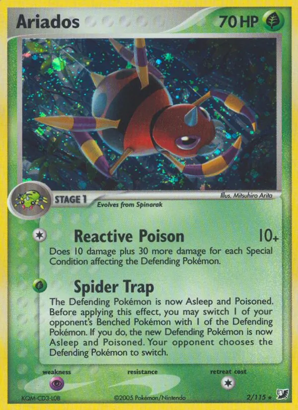 Ariados - Unseen Forces Pokemon Card