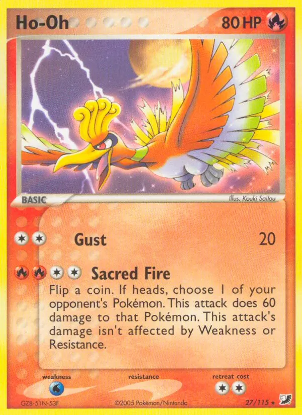 Ho-Oh - Unseen Forces Pokemon Card
