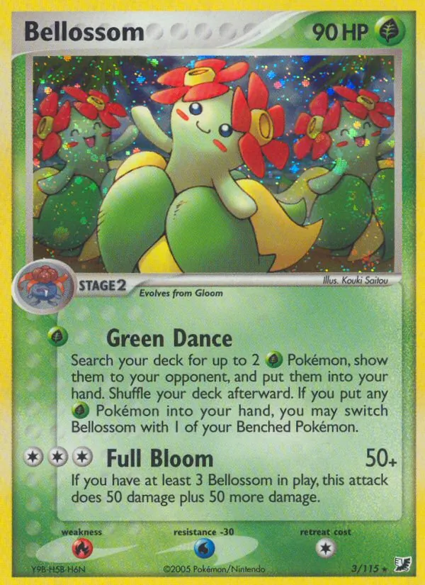 Bellossom - Unseen Forces Pokemon Card