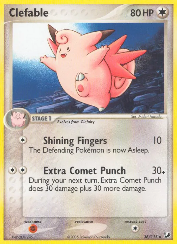 Clefable - Unseen Forces Pokemon Card
