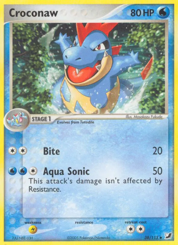 Croconaw - Unseen Forces Pokemon Card
