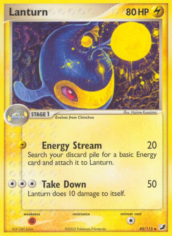 Lanturn - Unseen Forces Pokemon Card