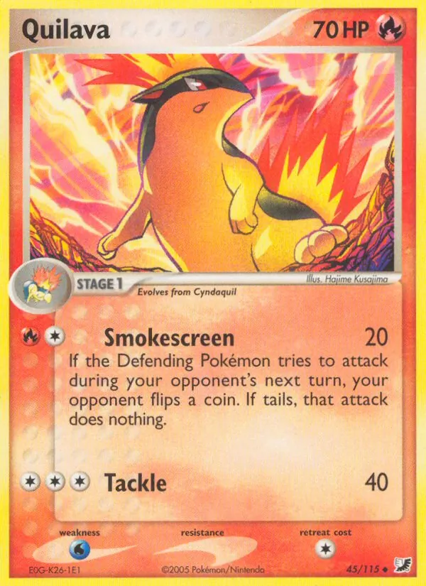 Quilava - Unseen Forces Pokemon Card