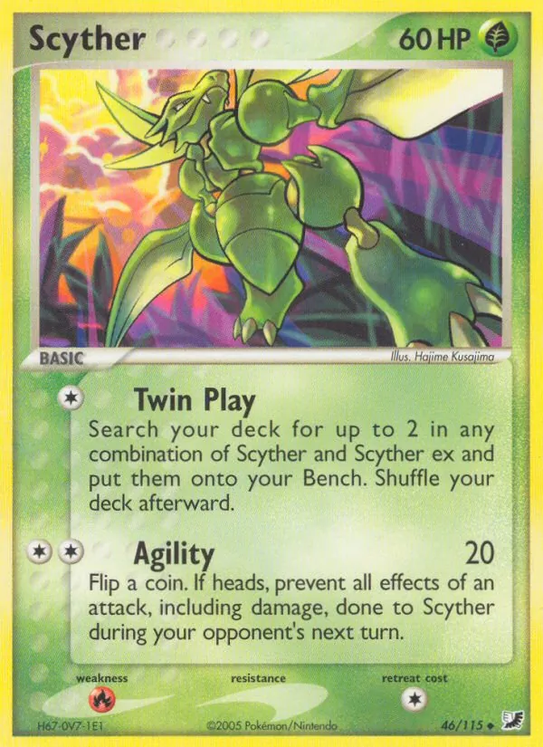 Scyther - Unseen Forces Pokemon Card