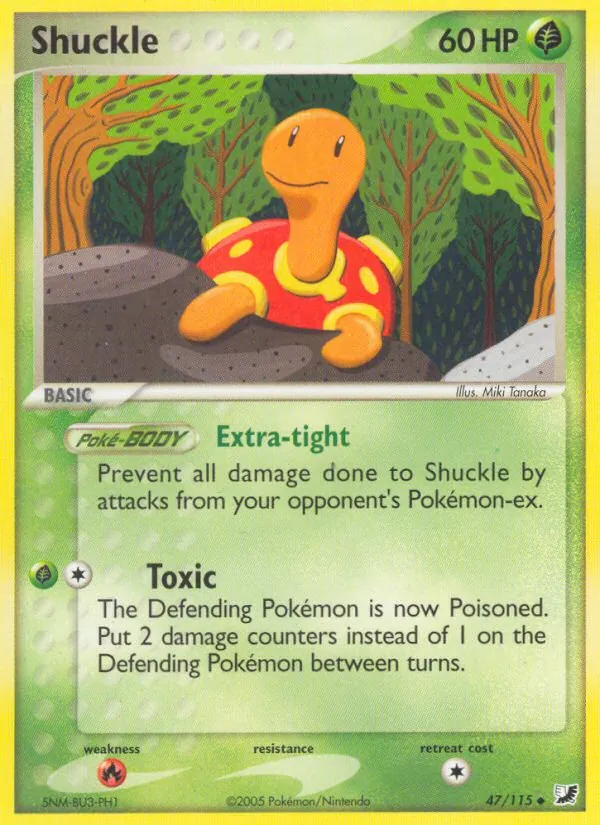 Shuckle - Unseen Forces Pokemon Card