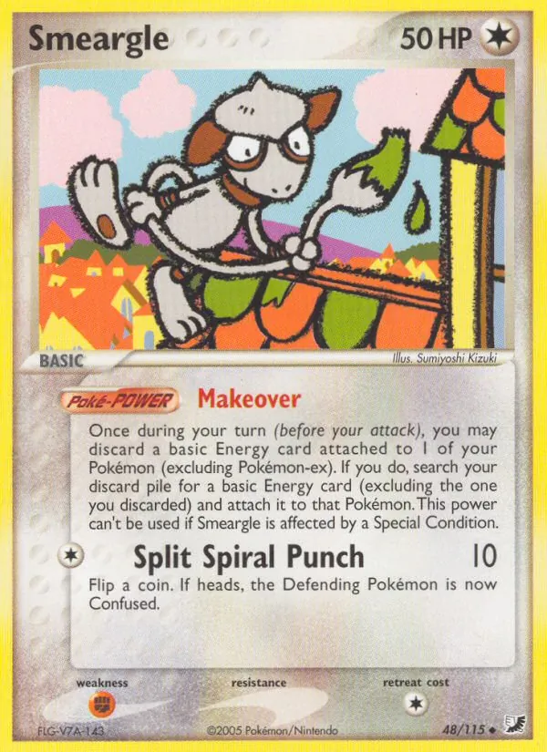Smeargle - Unseen Forces Pokemon Card