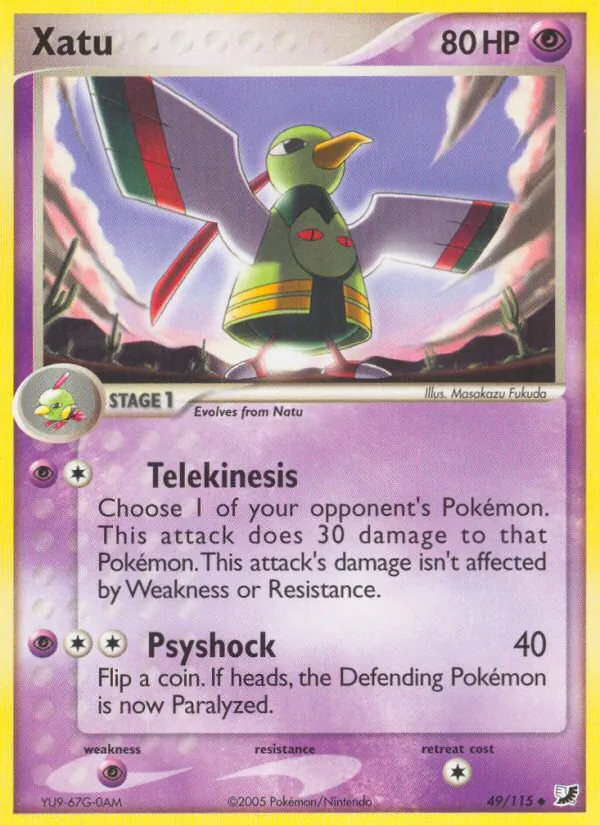Xatu - Unseen Forces Pokemon Card