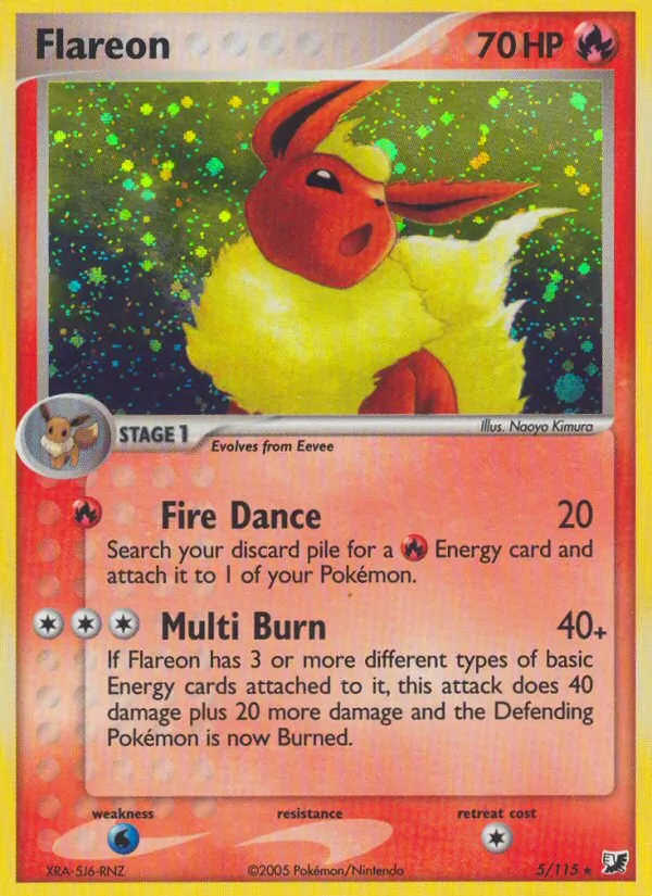 Flareon - Unseen Forces Pokemon Card
