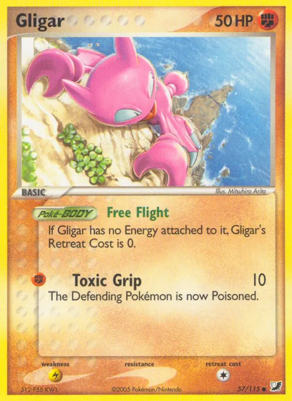 Gligar - Unseen Forces Pokemon Card