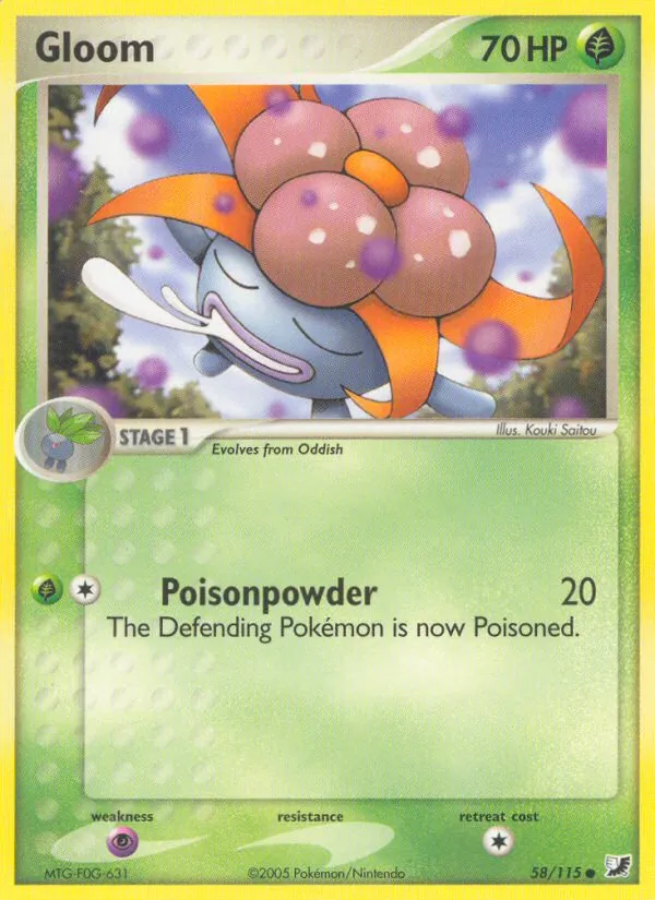 Gloom - Unseen Forces Pokemon Card