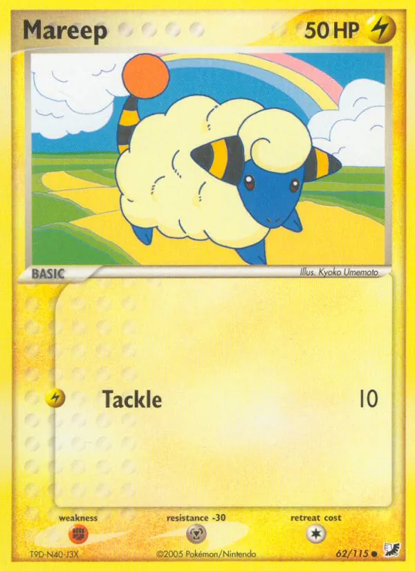 Mareep - Unseen Forces Pokemon Card