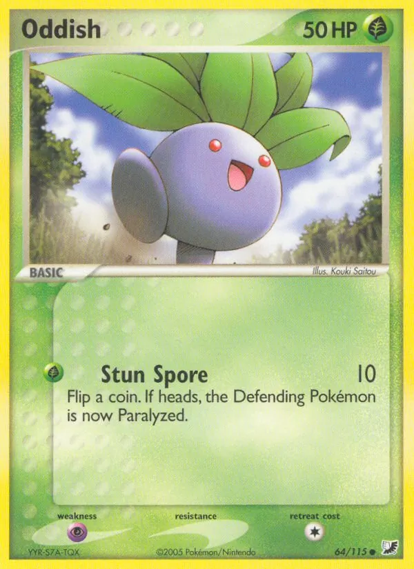 Oddish - Unseen Forces Pokemon Card