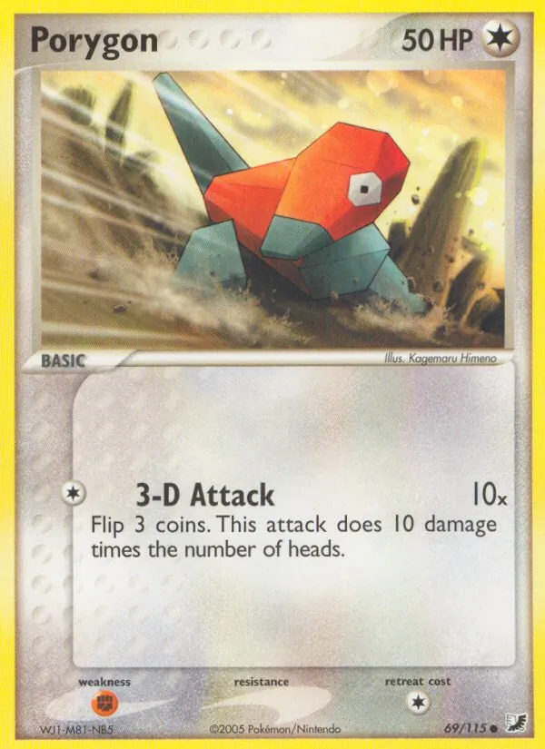 Porygon - Unseen Forces Pokemon Card
