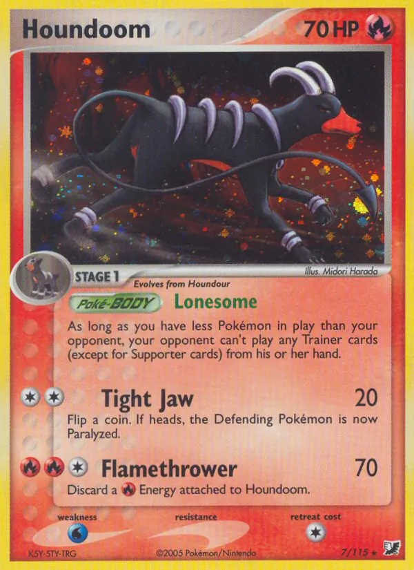 Houndoom - Unseen Forces Pokemon Card