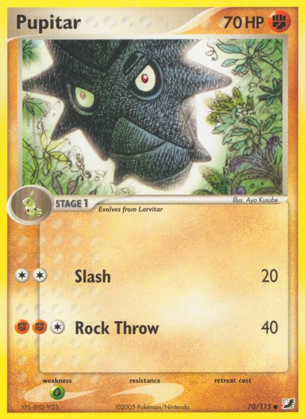Pupitar - Unseen Forces Pokemon Card