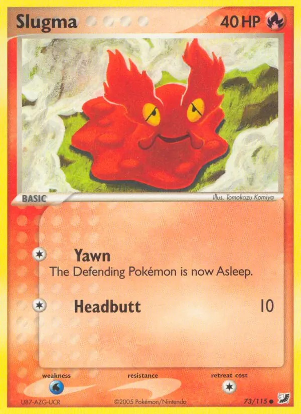 Slugma - Unseen Forces Pokemon Card