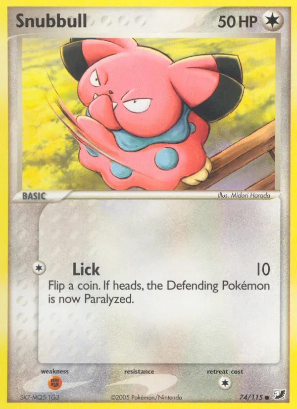 Snubbull - Unseen Forces Pokemon Card